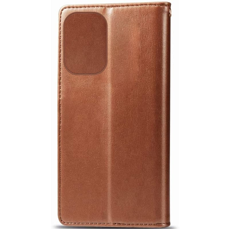 Шкіряний чохол-книжка GETMAN Gallant (PU) для Xiaomi Redmi 13 4G / Poco M6 4G, Коричневий 3, Штучна шкіра, купити оптом з доставкою