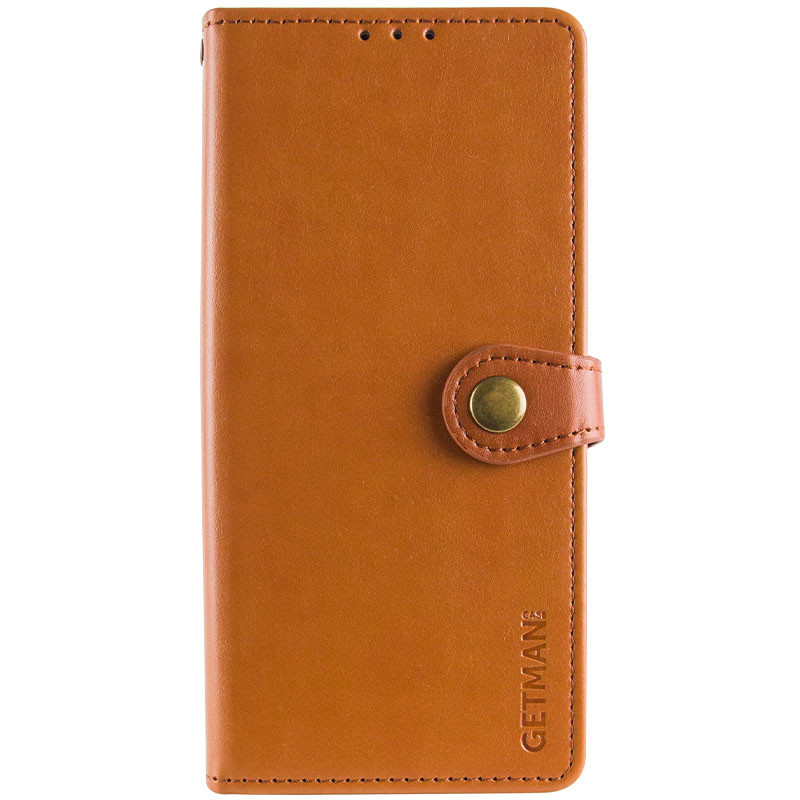 Шкіряний чохол-книжка GETMAN Gallant (PU) для Samsung Galaxy M35 5G, Коричневий, Штучна шкіра, купити оптом з доставкою