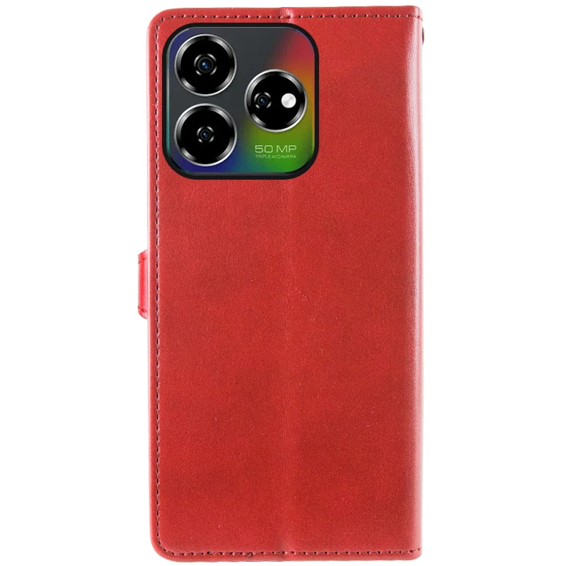 Кожаный чехол-книжка GETMAN Gallant (PU) для ZTE Nubia V60, Красный 4, Искусственная кожа, купить оптом с доставкой