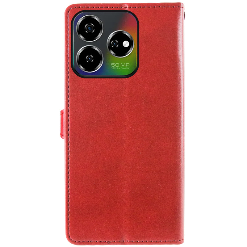 Шкіряний чохол-книжка GETMAN Gallant (PU) для ZTE Nubia V60, Червоний 4, Штучна шкіра, купити оптом з доставкою