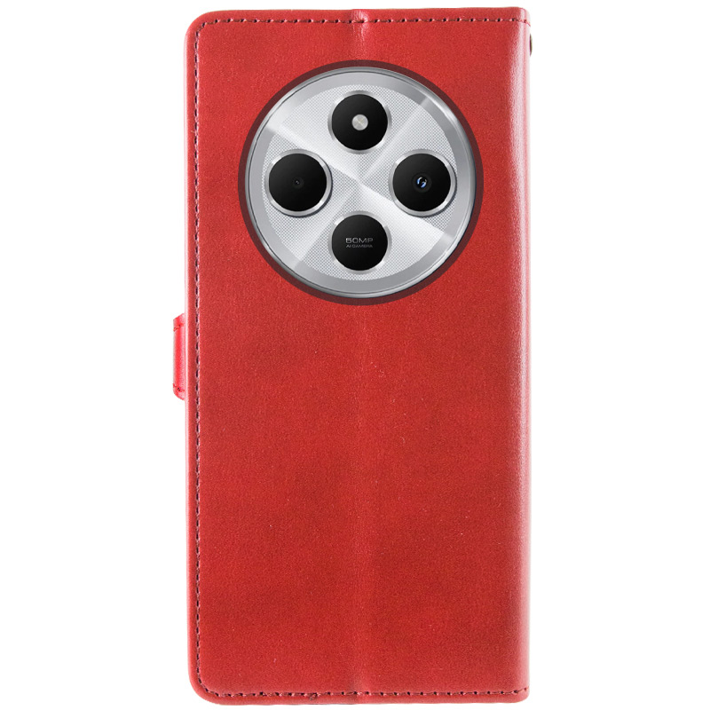 Шкіряний чохол-книжка GETMAN Gallant (PU) для Xiaomi Redmi 14C / Poco C75, Червоний 1, Штучна шкіра, купити оптом з доставкою