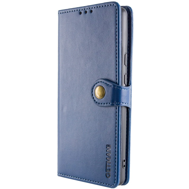 Кожаный чехол-книжка GETMAN Gallant (PU) для ZTE Blade A75 4G, Синий 1, Искусственная кожа, купить оптом с доставкой