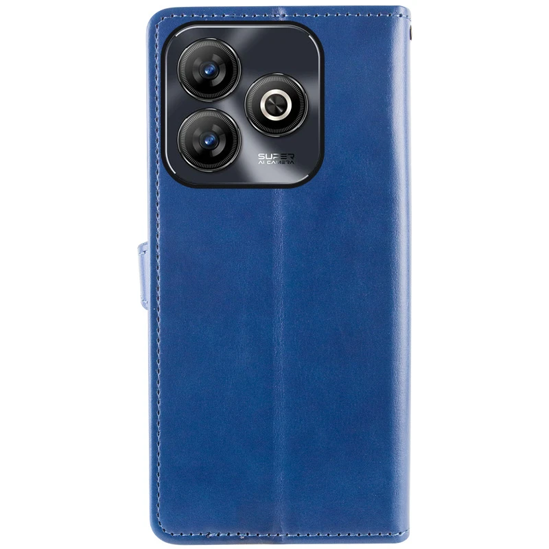 Кожаный чехол-книжка GETMAN Gallant (PU) для ZTE Blade A75 4G, Синий 5, Искусственная кожа, купить оптом с доставкой