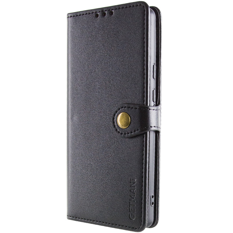 Шкіряний чохол-книжка GETMAN Gallant (PU) для ZTE Blade A75 4G, Чорний 1, Штучна шкіра, купити оптом з доставкою