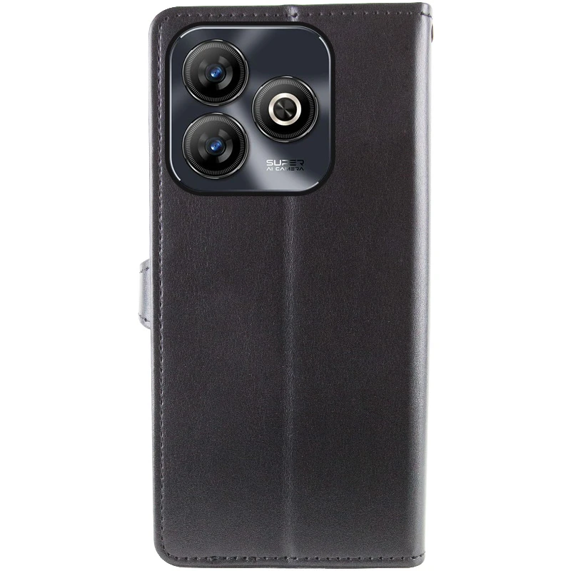 Кожаный чехол-книжка GETMAN Gallant (PU) для ZTE Blade A75 4G, Черный 4, Искусственная кожа, купить оптом с доставкой