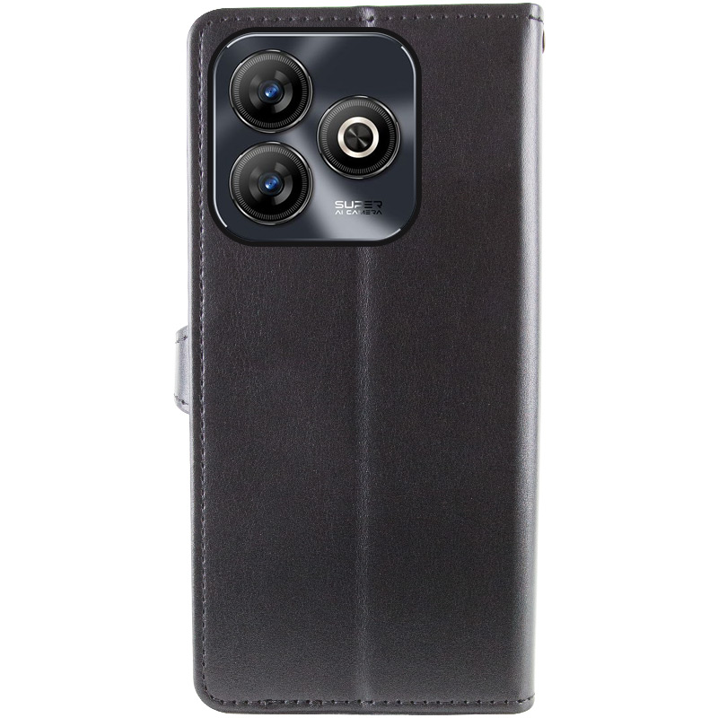 Шкіряний чохол-книжка GETMAN Gallant (PU) для ZTE Blade A75 4G, Чорний 4, Штучна шкіра, купити оптом з доставкою