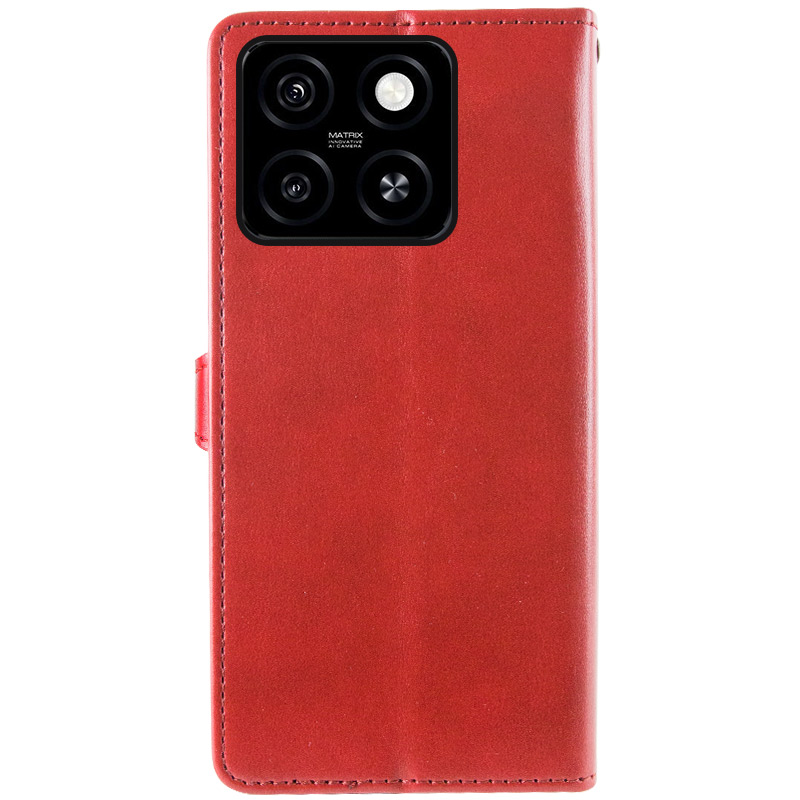 Шкіряний чохол-книжка GETMAN Gallant (PU) для ZTE Blade A55 4G, Червоний 4, Штучна шкіра, купити оптом з доставкою