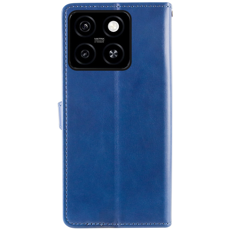 Шкіряний чохол-книжка GETMAN Gallant (PU) для ZTE Blade A55 4G, Синій 5, Штучна шкіра, купити оптом з доставкою