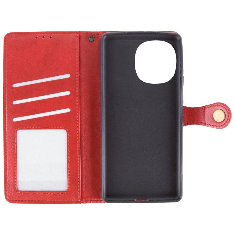 Шкіряний чохол-книжка GETMAN Gallant (PU) для TECNO Spark Go 1 (KL4), Червоний 5, Штучна шкіра, купити оптом з доставкою