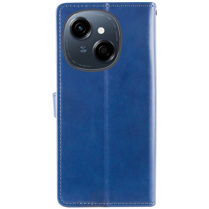 Шкіряний чохол-книжка GETMAN Gallant (PU) для TECNO Spark Go 1 (KL4), Синій 5, Штучна шкіра, купити оптом з доставкою