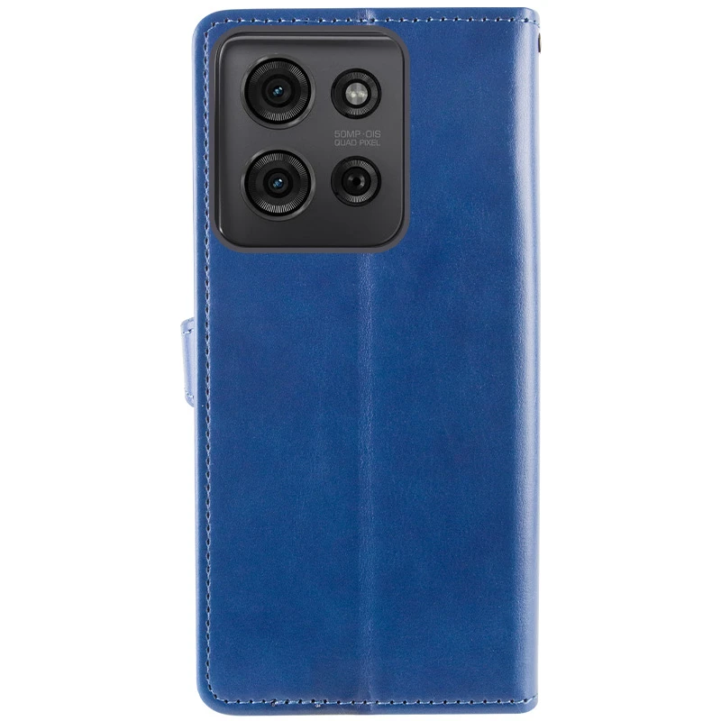 Шкіряний чохол-книжка GETMAN Gallant (PU) для Motorola Moto G75 5G, Синій 5, Штучна шкіра, купити оптом з доставкою