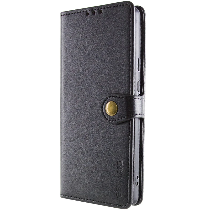 Шкіряний чохол-книжка GETMAN Gallant (PU) для Motorola Moto G75 5G, Чорний 1, Штучна шкіра, купити оптом з доставкою