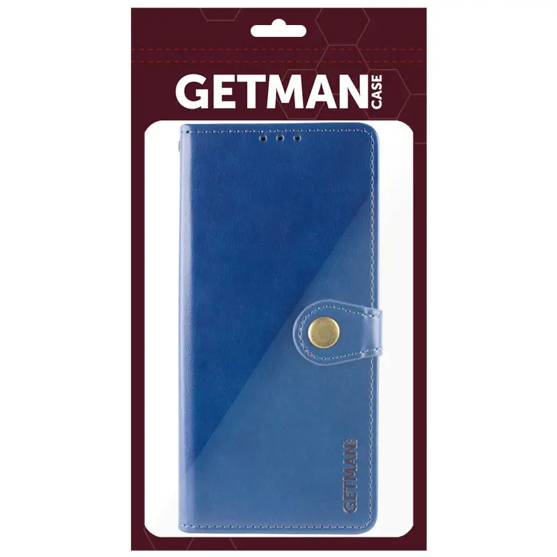 Кожаный чехол-книжка GETMAN Gallant (PU) для Xiaomi Redmi Note 14 4G (Int. version), Синий 5, Искусственная кожа, купить оптом с доставкой