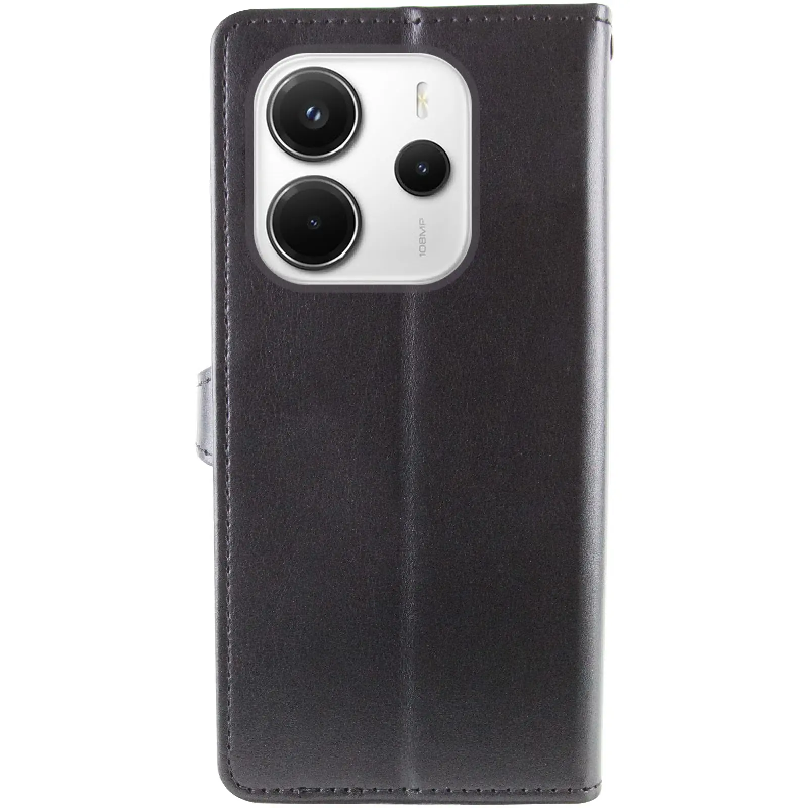Кожаный чехол-книжка GETMAN Gallant (PU) для Xiaomi Redmi Note 14 4G (Int. version), Черный 1, Искусственная кожа, купить оптом с доставкой