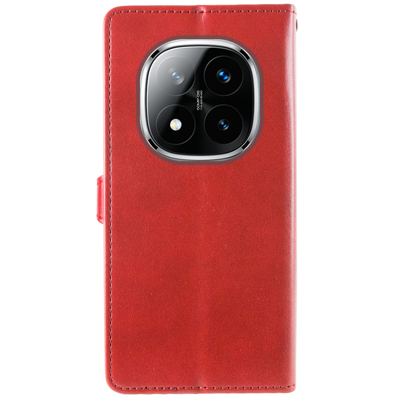 Шкіряний чохол-книжка GETMAN Gallant (PU) для Xiaomi Redmi Note 14 Pro 4G, Червоний 1, Штучна шкіра, купити оптом з доставкою