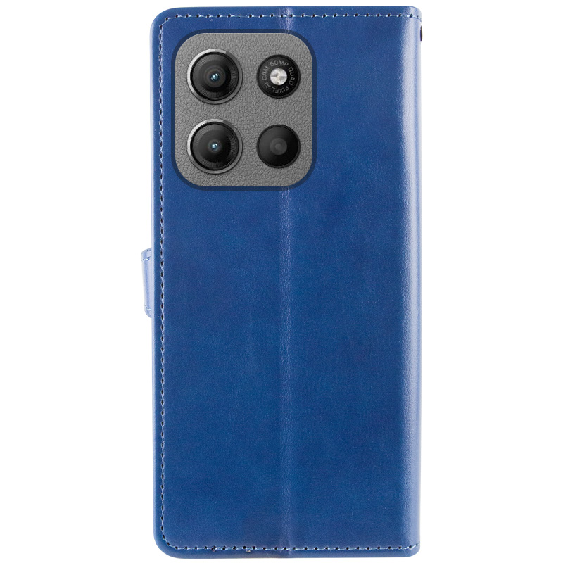 Шкіряний чохол-книжка GETMAN Gallant (PU) для Motorola Moto G15 4G, Синій 1, Штучна шкіра, купити оптом з доставкою