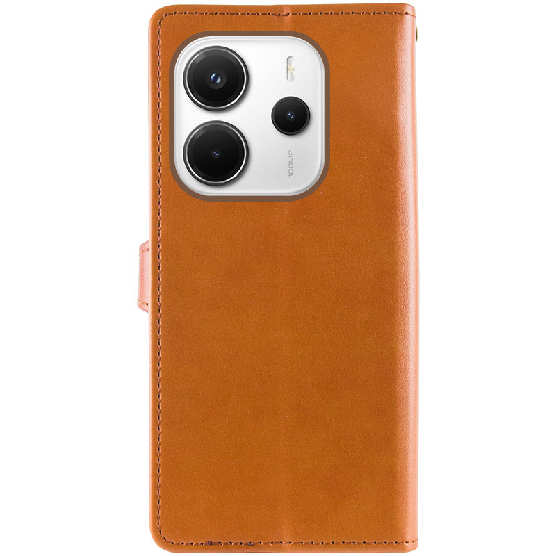 Кожаный чехол книжка GETMAN Gallant (PU) для Xiaomi Redmi Note 14 4G (Europe version) на картинке №3