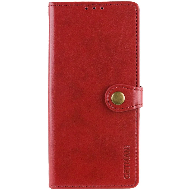 Кожаный чехол-книжка GETMAN Gallant (PU) для Xiaomi Redmi Note 14 4G (Europe version), Красный, Искусственная кожа, купить оптом с доставкой