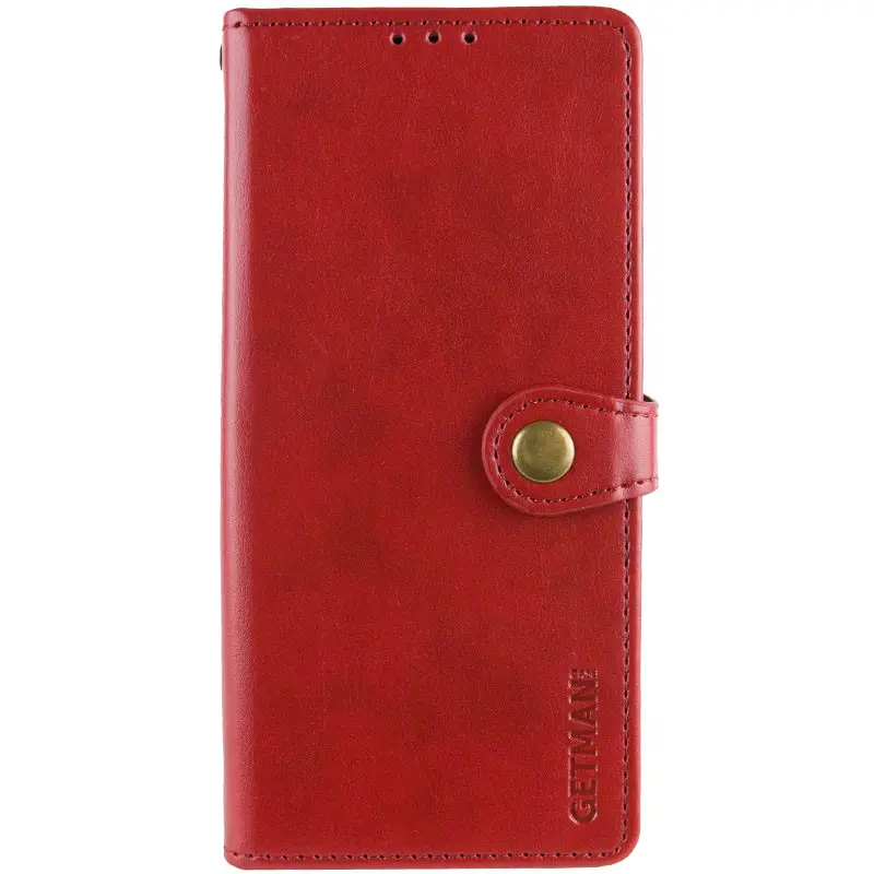 Кожаный чехол-книжка GETMAN Gallant (PU) для Samsung Galaxy A37 5G, Красный, Искусственная кожа, купить оптом с доставкой