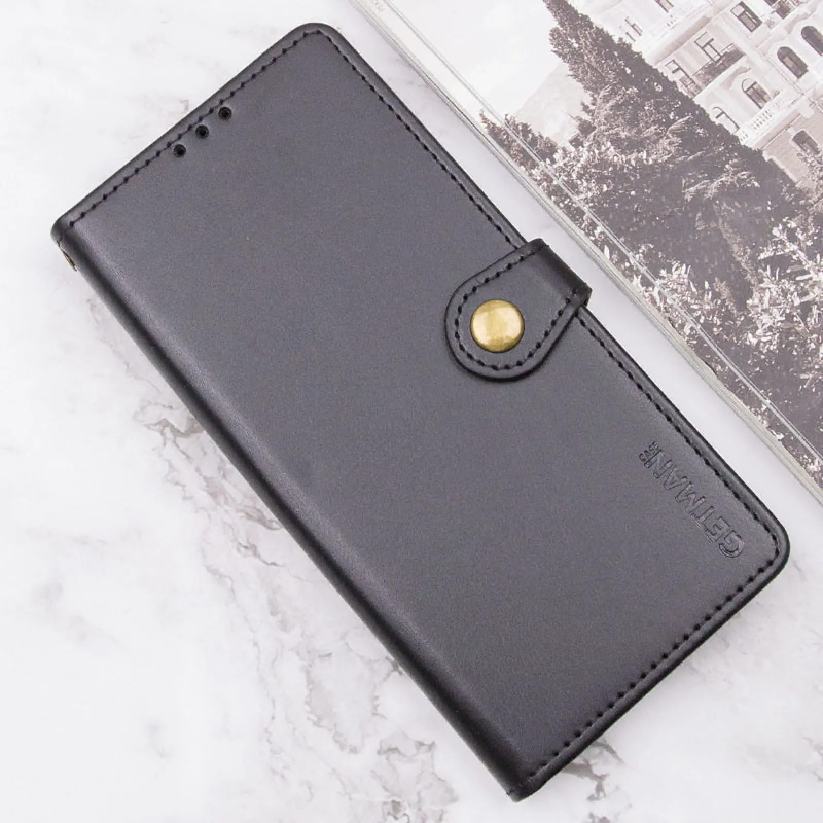 Кожаный чехол-книжка GETMAN Gallant (PU) для Samsung Galaxy A57 5G, Черный 4, Искусственная кожа, купить оптом с доставкой