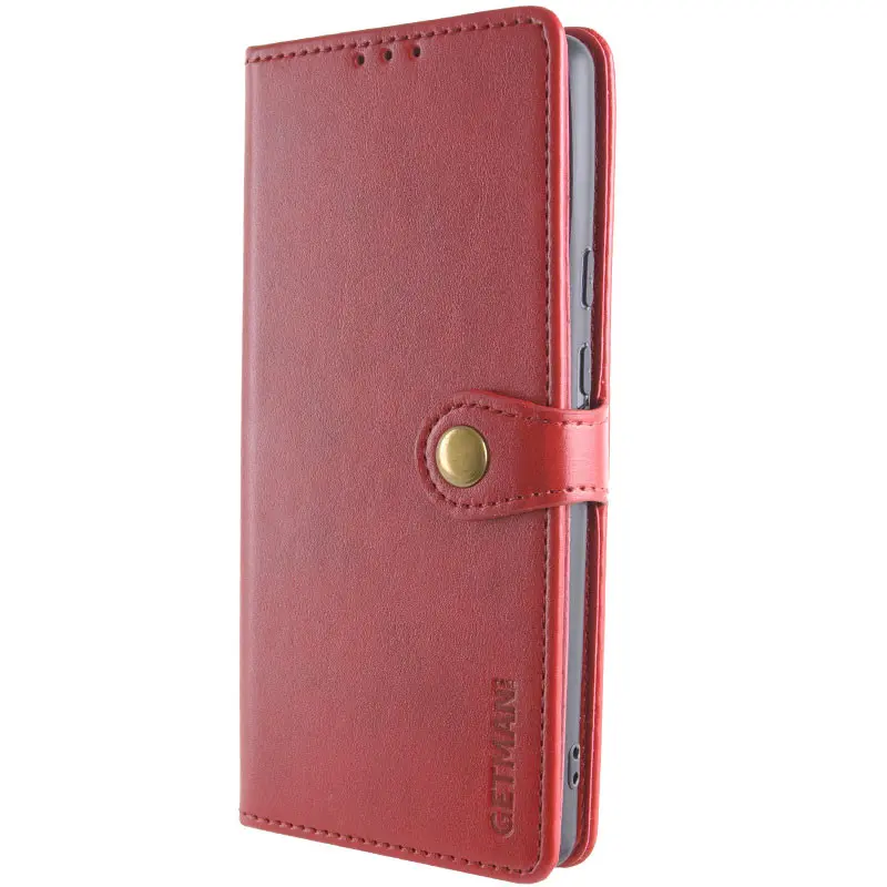 Кожаный чехол-книжка GETMAN Gallant (PU) для Xiaomi Redmi 15C (EU), Красный 1, Искусственная кожа, купить оптом с доставкой