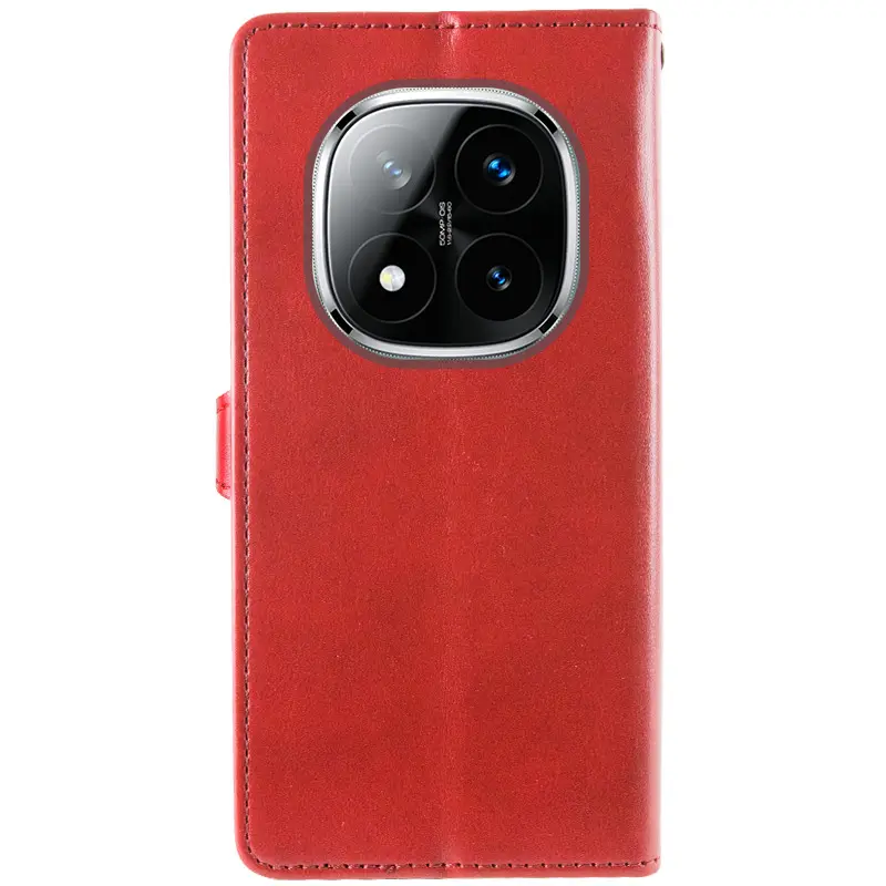 Кожаный чехол-книжка GETMAN Gallant (PU) для Xiaomi Redmi Note 15 Pro+ 5G, Красный 4, Искусственная кожа, купить оптом с доставкой