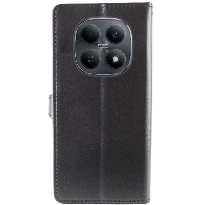 Кожаный чехол-книжка GETMAN Gallant (PU) для Xiaomi Redmi Note 15 4G/5G (EU), Черный 4, Искусственная кожа, купить оптом с доставкой