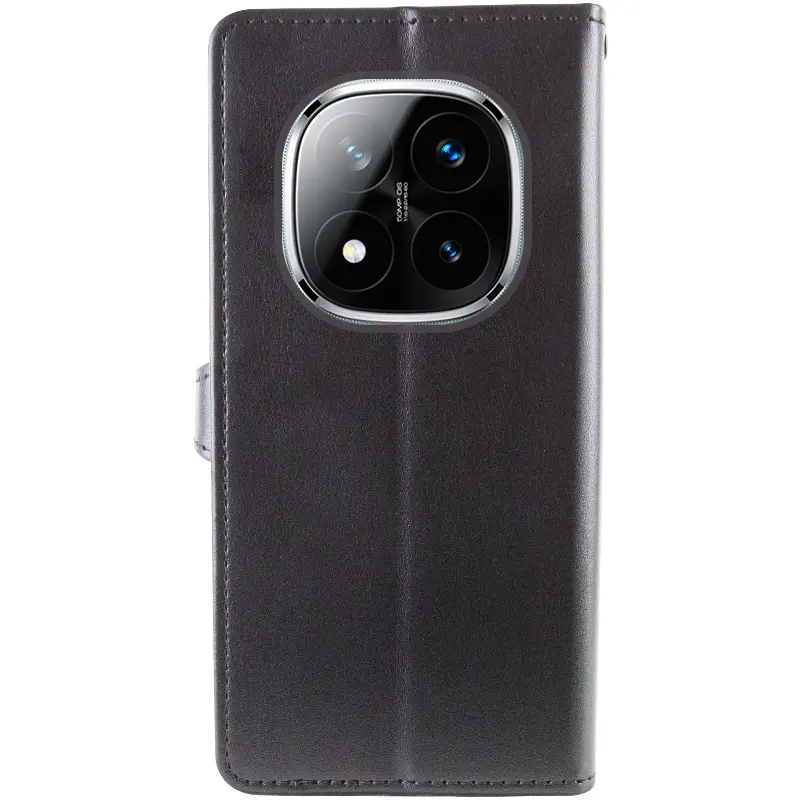 Кожаный чехол-книжка GETMAN Gallant (PU) для Xiaomi Redmi Note 15 Pro 4G, Черный 4, Искусственная кожа, купить оптом с доставкой