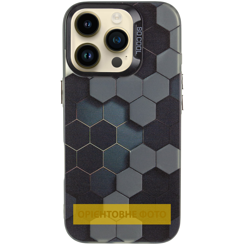 Чехол TPU+PC So Cool для Apple iPhone 14 Pro (6.1"), Honeycomb 1, TPU+PC, купить оптом с доставкой