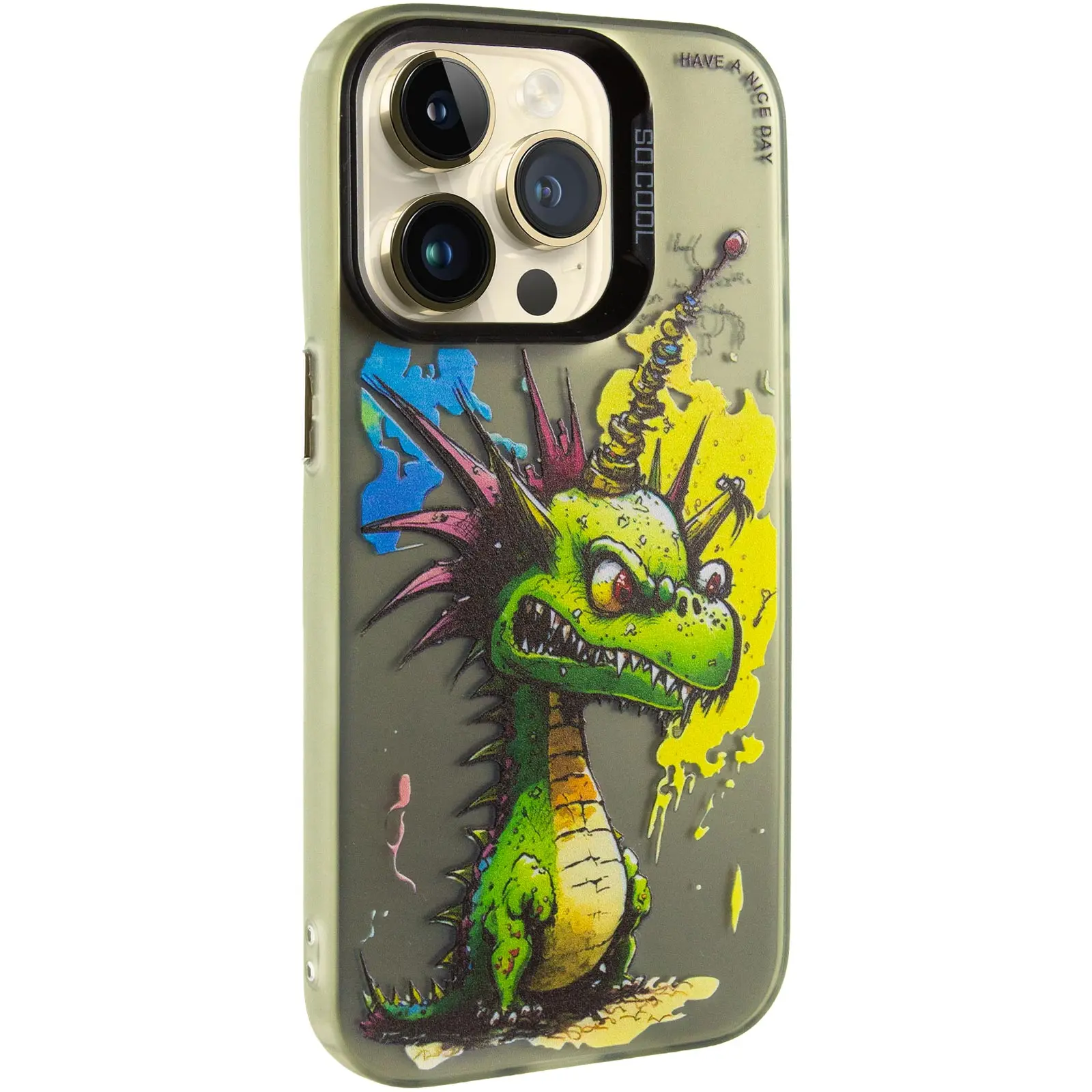 Чехол TPU+PC So Cool для Apple iPhone 15 Pro (6.1"), Dragon, TPU+PC, купить оптом с доставкой