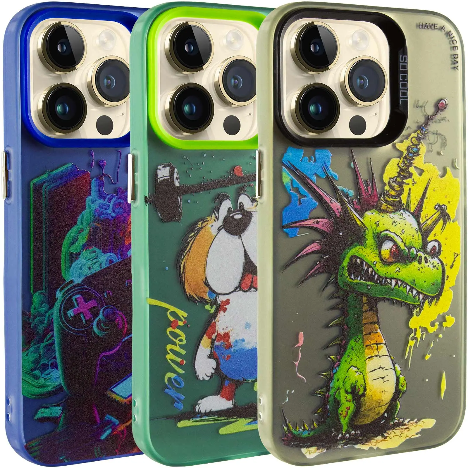 Чехол TPU+PC So Cool для Apple iPhone 15 Pro Max (6.7"), TPU+PC, купить оптом с доставкой