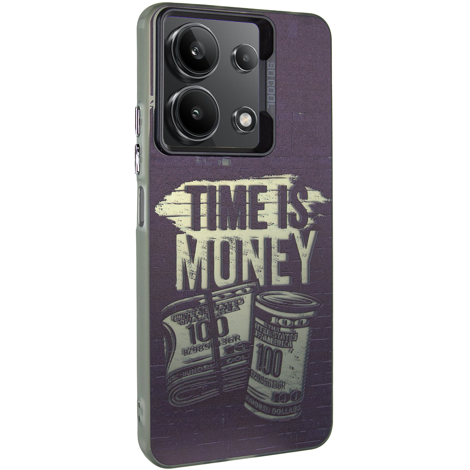 Чохол TPU+PC So Cool для Xiaomi Redmi Note 13 4G, Time Money, TPU+PC, купити оптом з доставкою