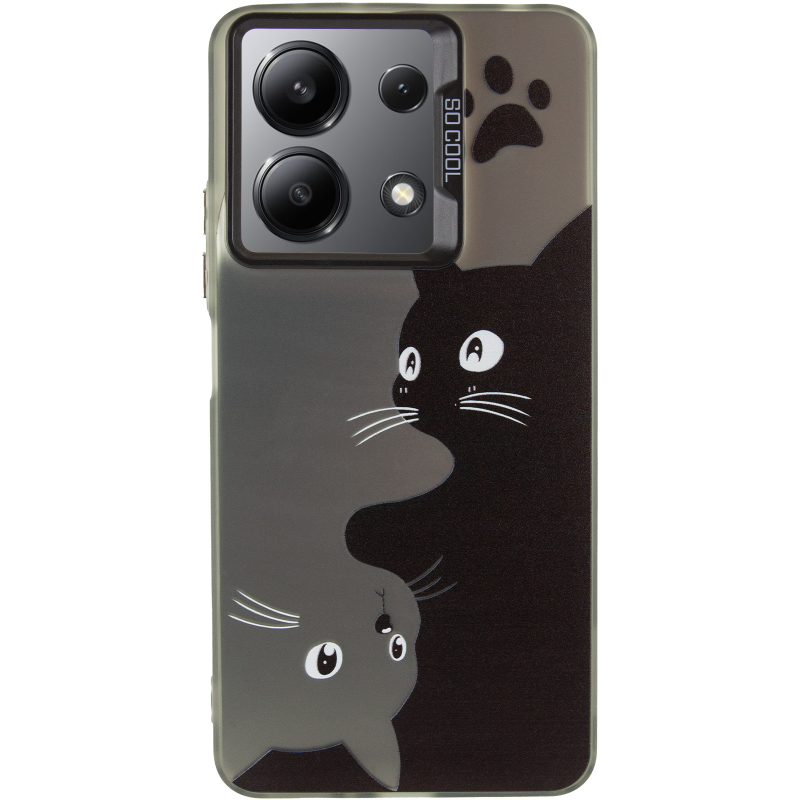 Чохол TPU+PC So Cool для Xiaomi Redmi Note 13 4G, Cats 1, TPU+PC, купити оптом з доставкою