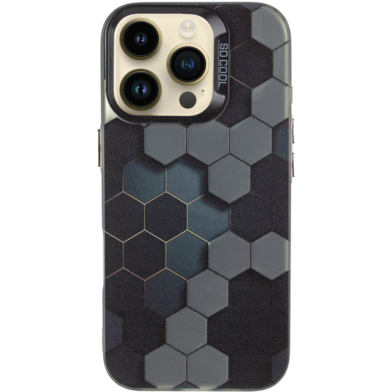 Чохол TPU+PC So Cool для Apple iPhone 16 Pro (6.3"), Honeycomb 1, TPU+PC, купити оптом з доставкою