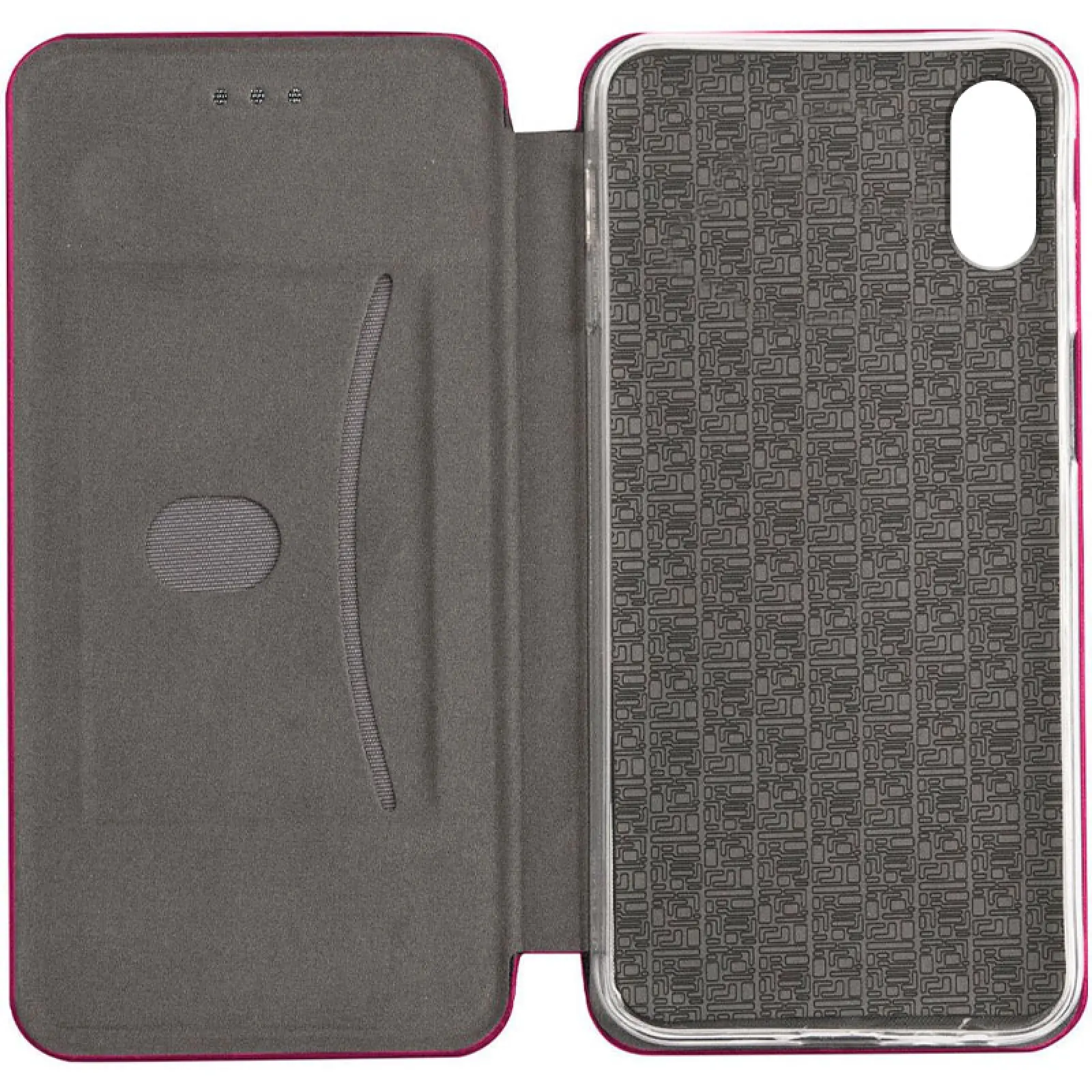 Кожаный чехол-книжка Classy для Apple iPhone X / XS (5.8"), Бордовый 2, Искусственная кожа, купить оптом с доставкой