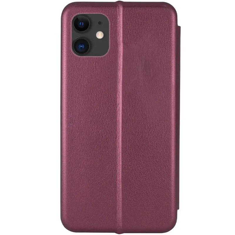 Кожаный чехол-книжка Classy для Apple iPhone 13 / 14 (6.1"), Бордовый 2, Искусственная кожа, купить оптом с доставкой