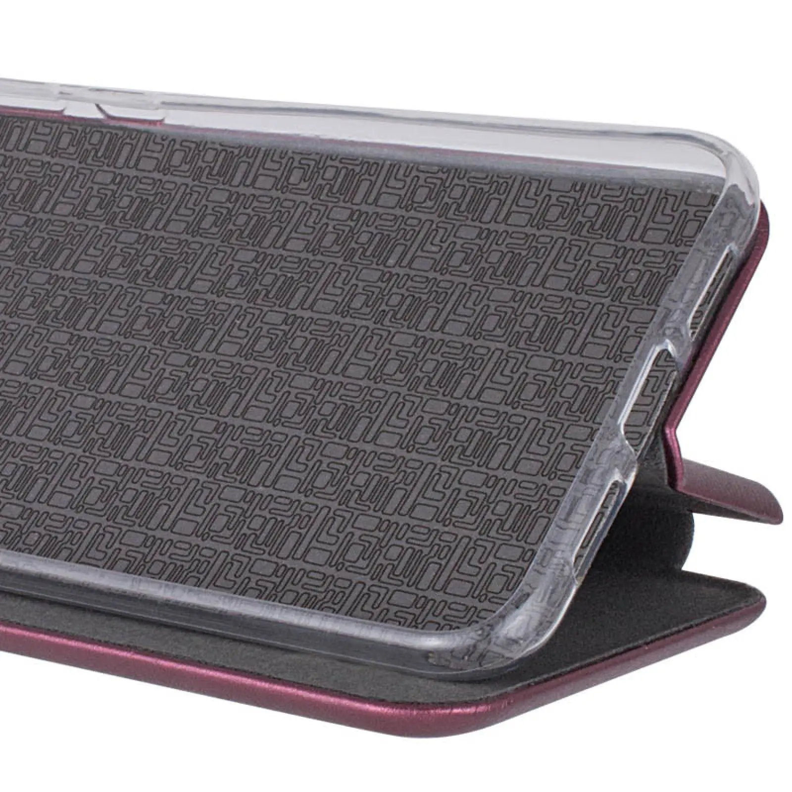 Кожаный чехол-книжка Classy для Motorola Edge 50 Pro, Бордовый 1, Искусственная кожа, купить оптом с доставкой