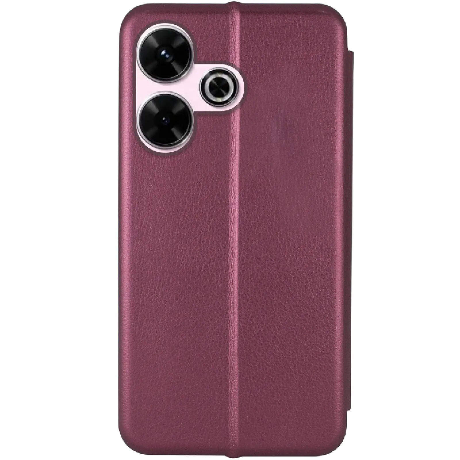 Шкіряний чохол-книжка Classy для Xiaomi Redmi 13 4G / Poco M6 4G, Бордовий 2, Штучна шкіра, купити оптом з доставкою