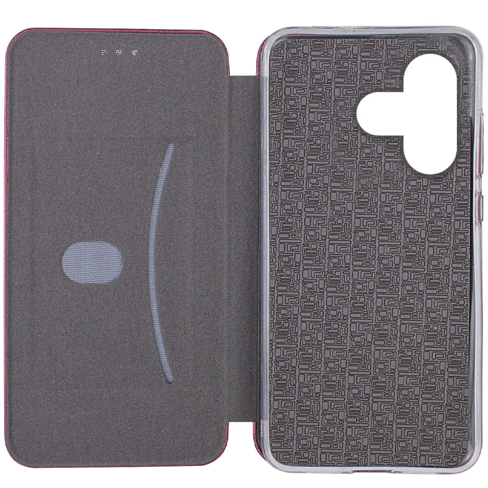 Шкіряний чохол-книжка Classy для Xiaomi Redmi 13 4G / Poco M6 4G, Бордовий 3, Штучна шкіра, купити оптом з доставкою