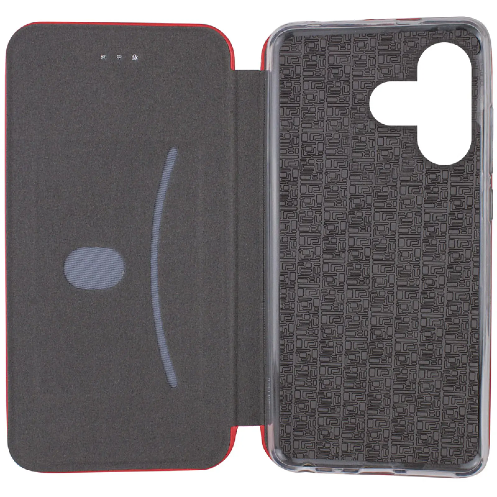 Шкіряний чохол-книжка Classy для Xiaomi Redmi 13 4G / Poco M6 4G, Червоний 2, Штучна шкіра, купити оптом з доставкою