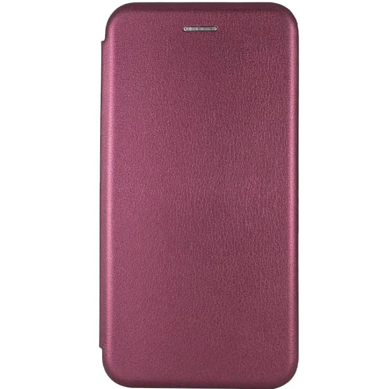 Кожаный чехол-книжка Classy для Samsung Galaxy A06, Бордовый, Искусственная кожа, купить оптом с доставкой