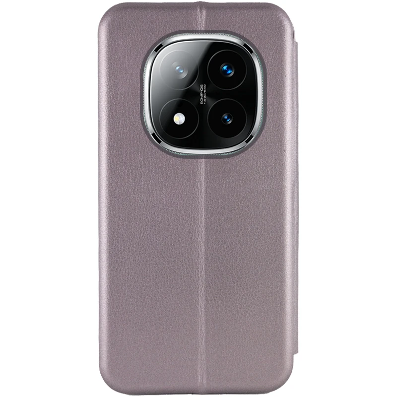 Кожаный чехол-книжка Classy для Xiaomi Redmi Note 14 Pro 5G / 14 Pro+ 5G, Серый 4, Искусственная кожа, купить оптом с доставкой