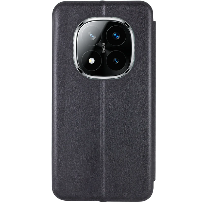 Кожаный чехол-книжка Classy для Xiaomi Redmi Note 14 Pro 5G / 14 Pro+ 5G, Черный 2, Искусственная кожа, купить оптом с доставкой