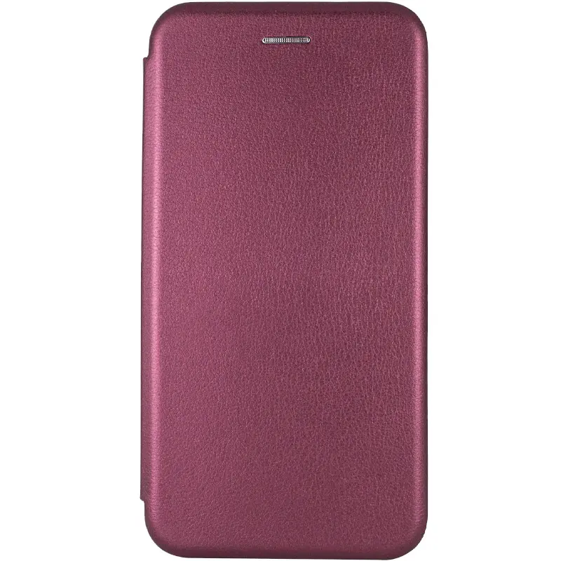 Кожаный чехол-книжка Classy для Motorola Moto G15 4G, Бордовый, Искусственная кожа, купить оптом с доставкой