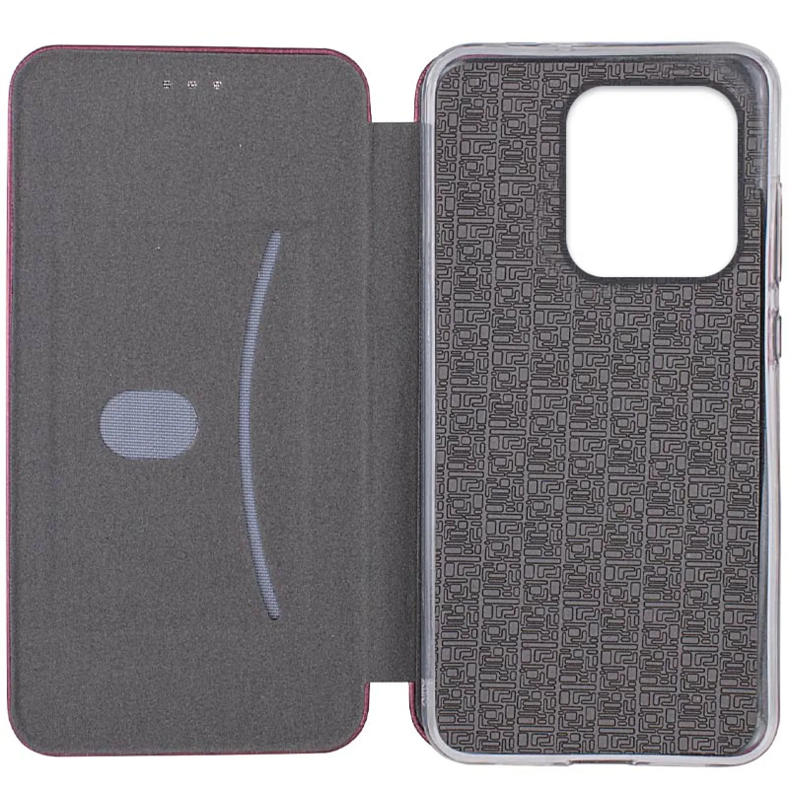 Кожаный чехол-книжка Classy для Motorola Moto G15 4G, Бордовый 1, Искусственная кожа, купить оптом с доставкой