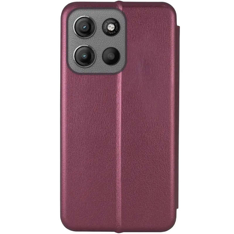Кожаный чехол-книжка Classy для Motorola Moto G15 4G, Бордовый 2, Искусственная кожа, купить оптом с доставкой