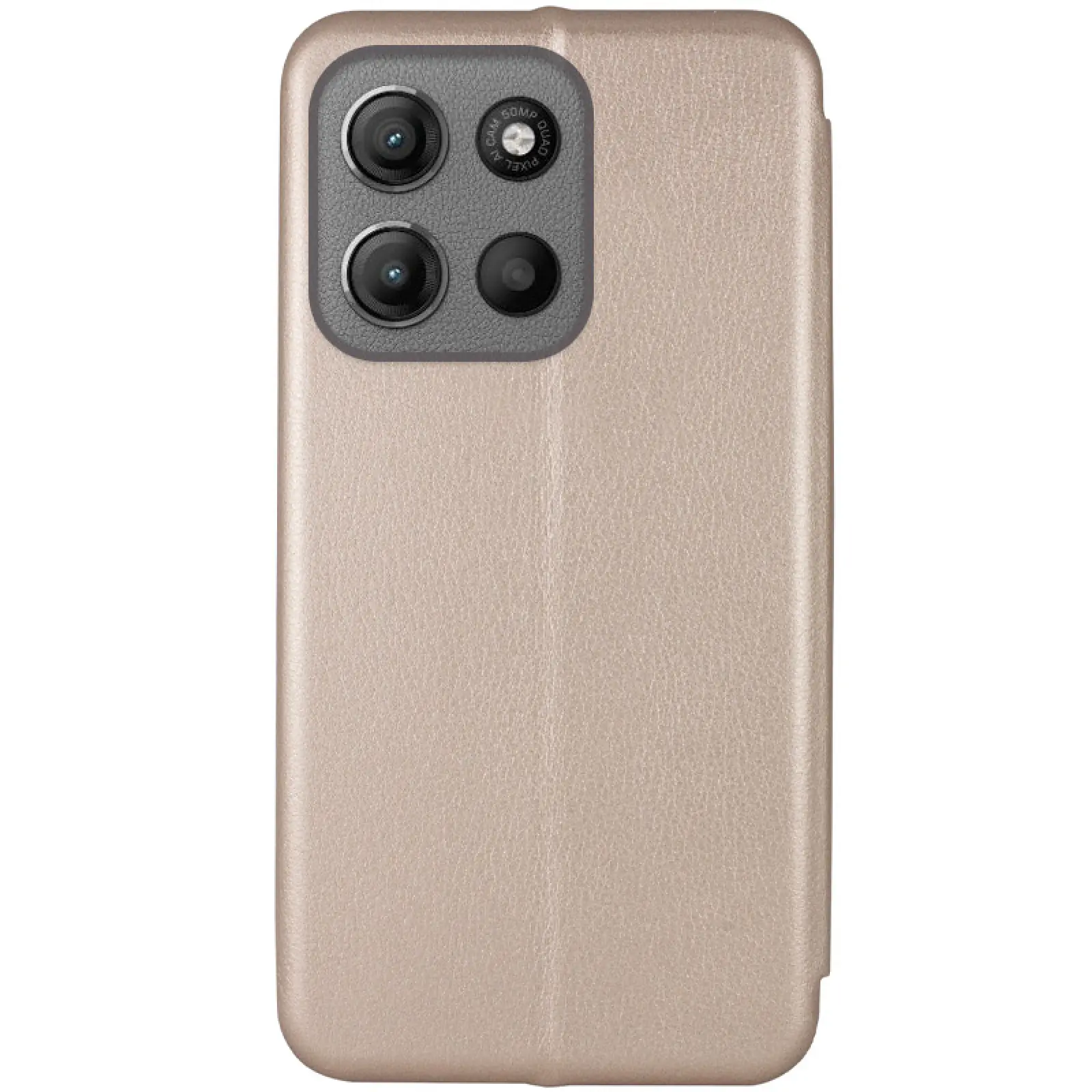 Кожаный чехол-книжка Classy для Motorola Moto G15 4G, Золотой 1, Искусственная кожа, купить оптом с доставкой