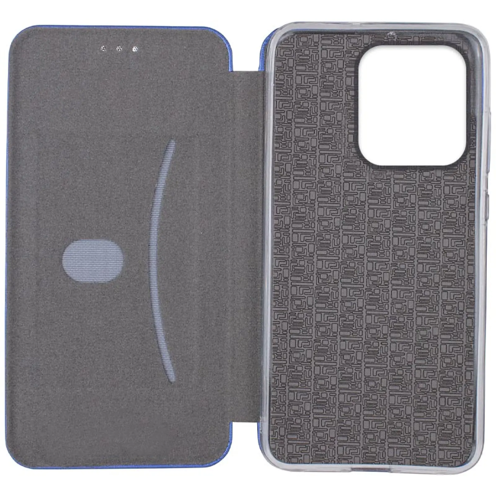 Кожаный чехол-книжка Classy для Motorola Moto G15 4G, Синий 2, Искусственная кожа, купить оптом с доставкой