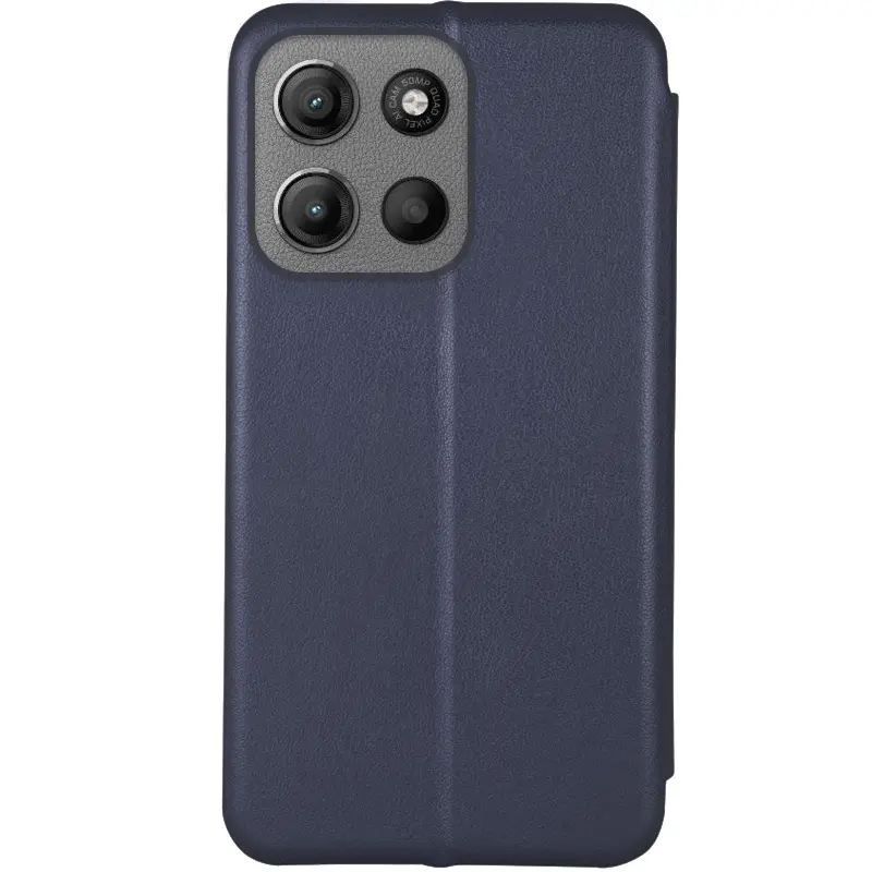 Кожаный чехол-книжка Classy для Motorola Moto G15 4G, Темно-синий 1, Искусственная кожа, купить оптом с доставкой