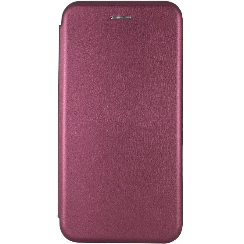 Кожаный чехол-книжка Classy для Xiaomi Redmi A5 / Poco C71, Бордовый, Искусственная кожа, купить оптом с доставкой